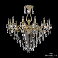 Подвесная хрустальная люстра Bohemia Ivele Crystal Verona 72401/12/360 B G FS2B