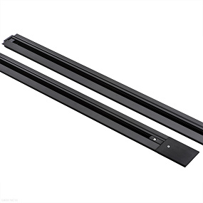 Трек однофазный встраиваемый 1м Черный Lightstar Barra 501018