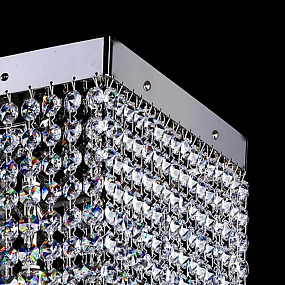 Люстра потолочная ARTGLASS LEANDRA 250x450 NICKEL CE