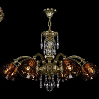 Хрустальная подвесная люстра Bohemia Art Classic 31.31.8.NV215IV.150SP.G.Sp.Amber.1B
