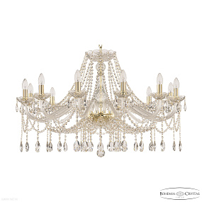 Большая хрустальная люстра Bohemia IVELE Crystal 107/12/360 G