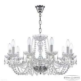 Хрустальная подвесная люстра Bohemia IVELE Crystal 119/10/240 Ni