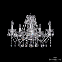 Хрустальная подвесная люстра Bohemia IVELE Crystal 1413/5/200 Ni