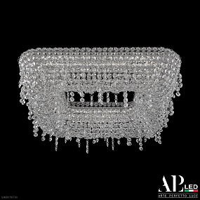Хрустальная потолочная светодиодная люстра APL LED Rimini S504.0.50.B.3000