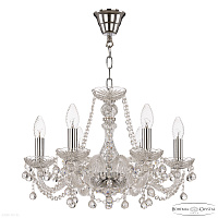Хрустальная подвесная люстра Bohemia IVELE Crystal 108/6/165 Ni