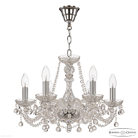Хрустальная подвесная люстра Bohemia IVELE Crystal 108/6/165 Ni