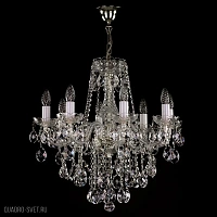 Подвесная хрустальная люстра ArtGlass JESSICA VIII. NICKEL CE