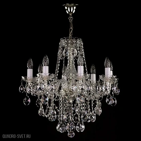 Подвесная хрустальная люстра ArtGlass JESSICA VIII. NICKEL CE