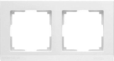 Рамка на 2 поста (белый) Werkel WL04-Frame-02-white