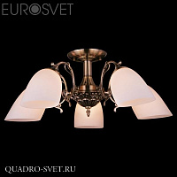 Люстра потолочная EUROSVET 22010 22010/5 античная бронза