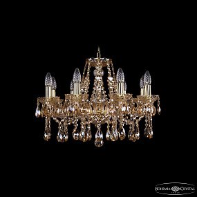 Хрустальная подвесная люстра Bohemia IVELE Crystal 1413/8/200/G/M721