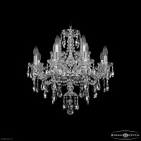 Хрустальная подвесная люстра Bohemia IVELE Crystal 1415/8+4/200 Ni