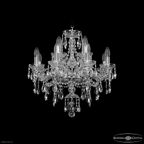 Хрустальная подвесная люстра Bohemia IVELE Crystal 1415/8+4/200 Ni