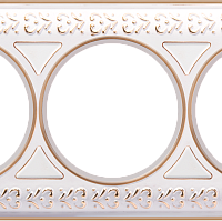 Рамка на 3 поста (белое золото) Werkel WL70-frame-03