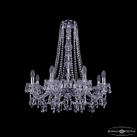 Хрустальная подвесная люстра Bohemia IVELE Crystal 1403/8/240/h-76 Ni
