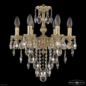Подвесная хрустальная люстра Bohemia Ivele Crystal 75101/6/125 B GW