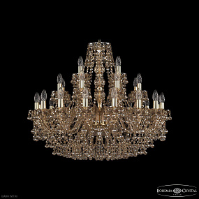 Большая хрустальная люстра Bohemia IVELE Crystal 1409/16+8+4/300 G M721
