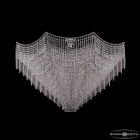 Большая хрустальная люстра Bohemia IVELE Crystal 77071/115 Ni