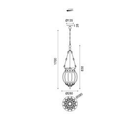 Подвесной светильник Vele Luce Helen VL4266P23