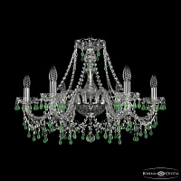Хрустальная подвесная люстра Bohemia IVELE Crystal 1410/6/240 Ni V5001