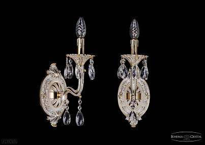 Бра литое с хрусталем Bohemia IVELE Crystal 1702B/1/110/A/GW