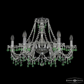 Хрустальная подвесная люстра Bohemia IVELE Crystal 1410/6/240 Ni V5001