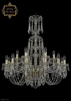 Большая хрустальная люстра Bohemia Art Classic 11.23.12+6.300.XL-92.Gd.Dr