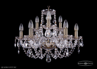 Хрустальная подвесная люстра Bohemia IVELE Crystal 1406/6+3/195/Pa