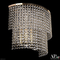 Бра хрустальное APL LED Rimini S500.B4.35-27.A.E14.Gold