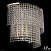 Бра хрустальное APL LED Rimini S500.B4.35-27.A.E14.Gold