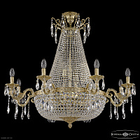 Большая хрустальная люстра Bohemia IVELE Crystal 2111H201/8/100IV/Y1 G