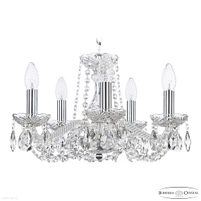 Хрустальная подвесная люстра Bohemia IVELE Crystal 119/5/141 Ni