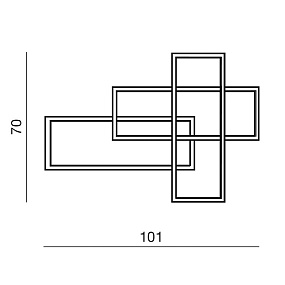 Бра светодиодное Azzardo Quadratus Wall dimm AZ2994