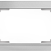 Рамка для двойной розетки (серебряный) Werkel WL04-Frame-01-DBL