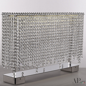 Хрустальная светодиодная настольная лампа APL LED Sicilia SH500.L1.60.B.Ni.4000