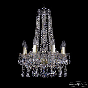 Большая хрустальная люстра Bohemia IVELE Crystal 1413/8/141/h-59 G