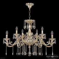 Большая хрустальная люстра Bohemia IVELE Crystal 70123/10/320 A GW U2