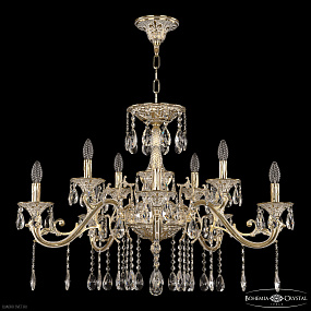 Большая хрустальная люстра Bohemia IVELE Crystal 70123/10/320 A GW U2