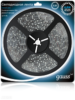 Светодиодная лента GAUSS 4.8 Вт/м 3528 SMD голубой цвет