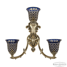 Бра Bohemia Ivele Crystal Verona 7211B15/2+1/210 GB P2 U Amber-Blue/H-1J