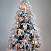 CRYSTAL TREES Искусственная Ель Маттерхорн заснеженная с вплетенной гирляндой 180см