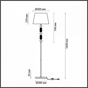 Торшер Odeon Light CANDY 4861/1FA