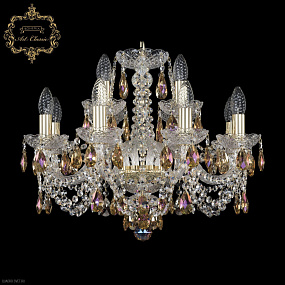 Хрустальная подвесная люстра Bohemia Art Classic 11.11.8+4.195.Gd.Sp.K777