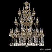 Большая хрустальная люстра Bohemia Ivele Crystal Verona 72102/16+8+8/360/3d A FP