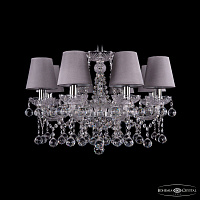 Хрустальная подвесная люстра Bohemia IVELE Crystal 1413/8/200 Ni Balls SH24