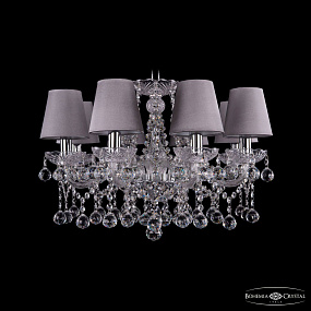 Хрустальная подвесная люстра Bohemia IVELE Crystal 1413/8/200 Ni Balls SH24