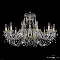 Хрустальная подвесная люстра Bohemia IVELE Crystal 1402/12/300 G Leafs