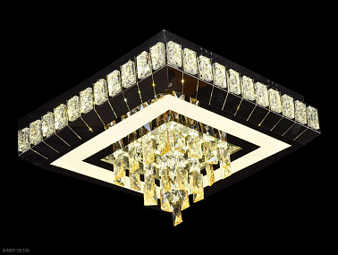 Хрустальная потолочная светодиодная люстра Lumina Deco Bordo DDС 6888-500