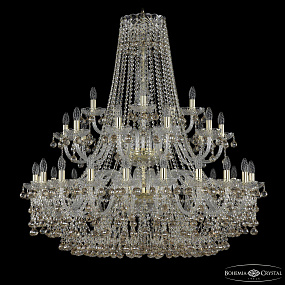 Большая хрустальная люстра Bohemia IVELE Crystal 1409/20+10+5/400/2d G K721