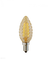 Лампа светодиодная филаментная Свеча Voltega E14 2800К 4W VG10-P3E14warm4W-F